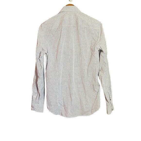 Construct patterned slim fit button down shirt - Picture 8 of 10